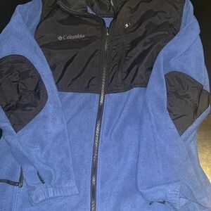 Columbia Youth Blue and Black Fleece Jacket